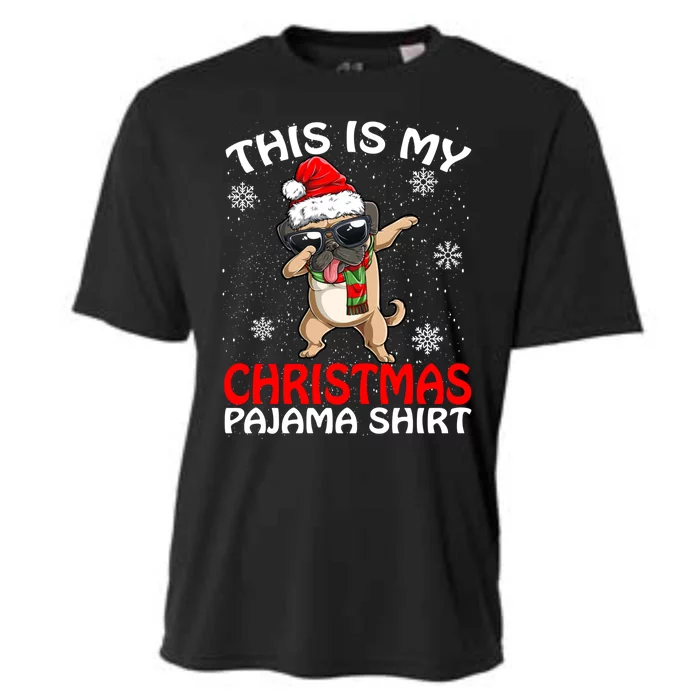 This Is My Christmas Pajama Cute Gift Pug Santa Funny Gift Cooling Performance Crew T-Shirt