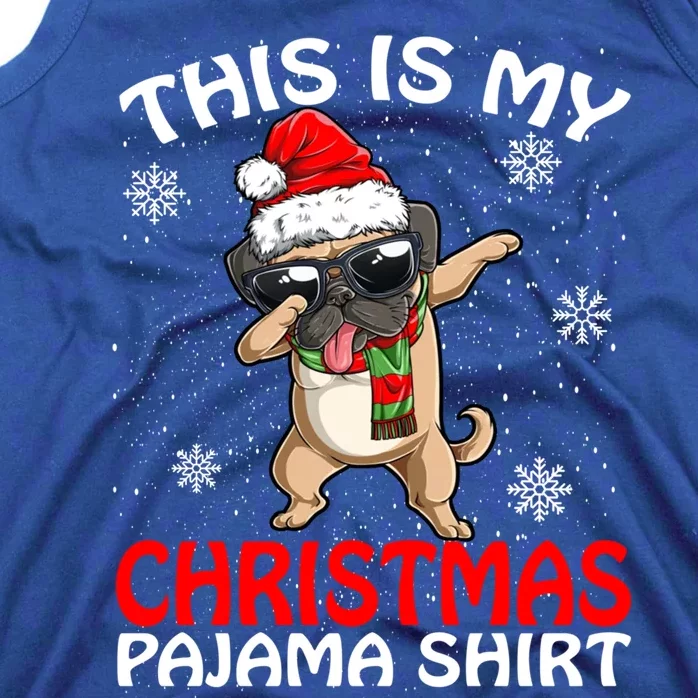 This Is My Christmas Pajama Cute Gift Pug Santa Funny Gift Tank Top