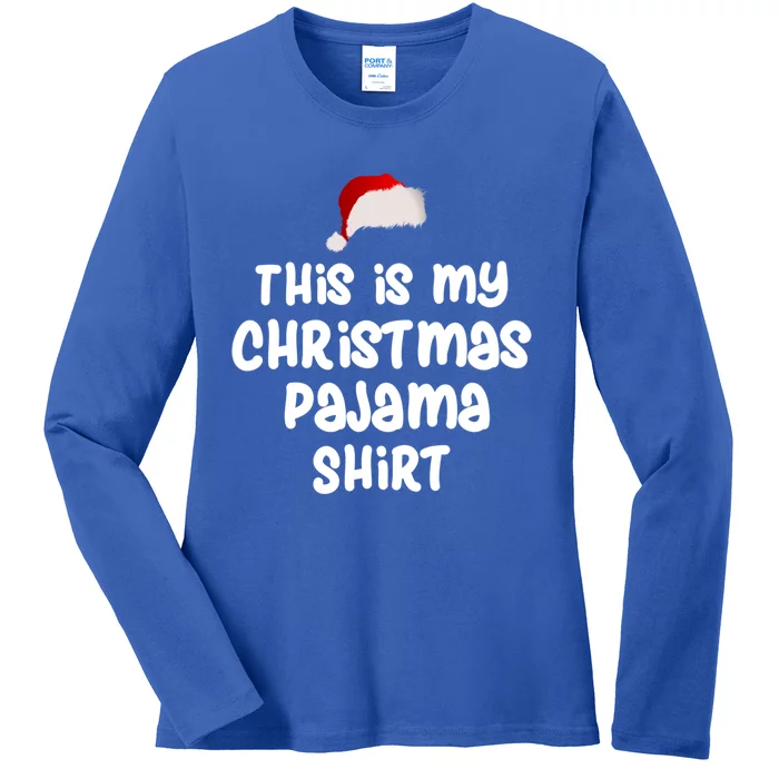 This Is My Christmas Pajama Gift Ladies Long Sleeve Shirt