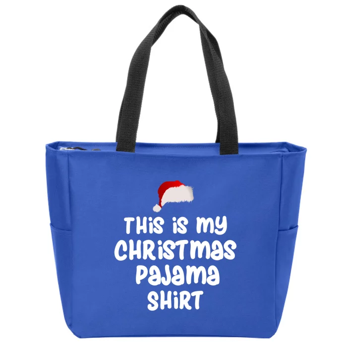 This Is My Christmas Pajama Gift Zip Tote Bag