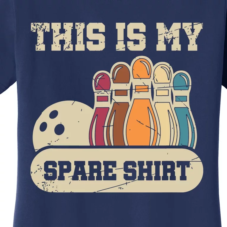 This Is My Spare Shirts Bowling Alley Gutter Pins Bowling Women's T-Shirt