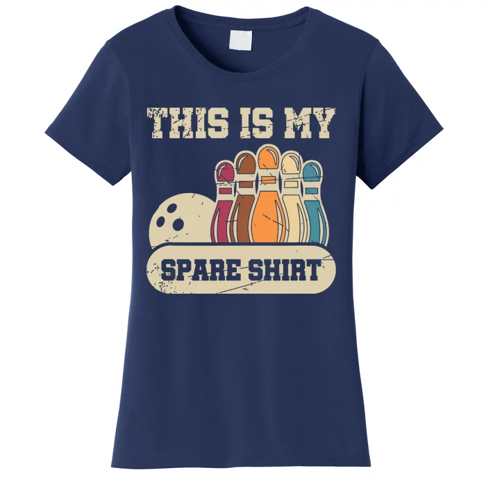 This Is My Spare Shirts Bowling Alley Gutter Pins Bowling Women's T-Shirt