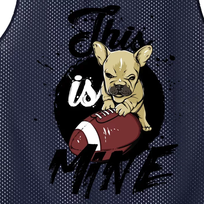 This Is Mine Cute Football Dog Mesh Reversible Basketball Jersey Tank