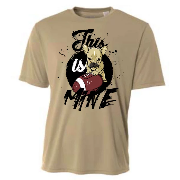 This Is Mine Cute Football Dog Cooling Performance Crew T-Shirt