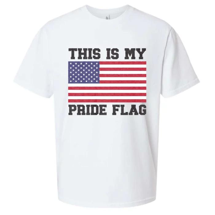 This Is My Pride Flag Usa American 4th Of July Patriotic Sueded Cloud Jersey T-Shirt