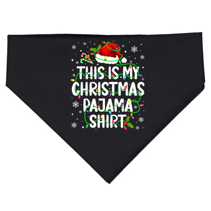 This Is My Christmas Pajamas USA-Made Doggie Bandana