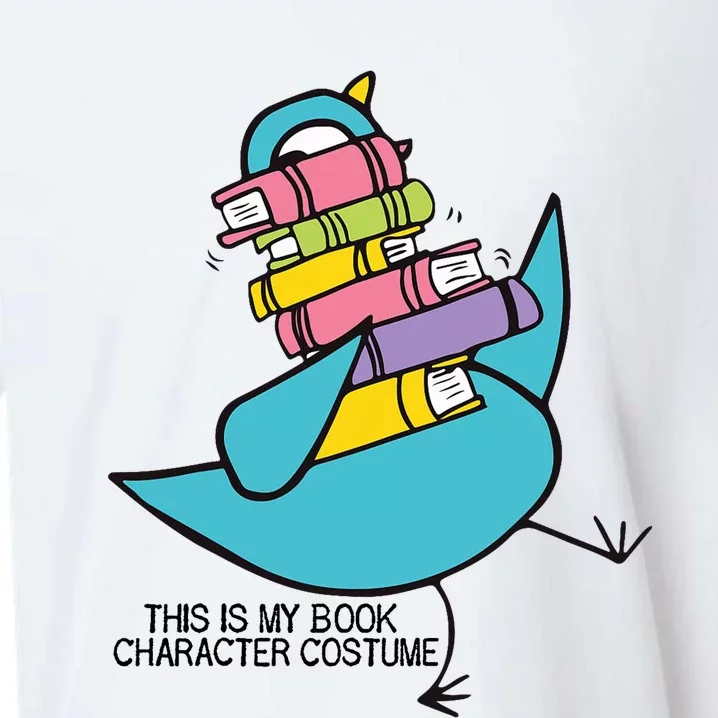 This Is My Book Character Costume Funny Pigeon Reading Trending Design Sueded Cloud Jersey T-Shirt