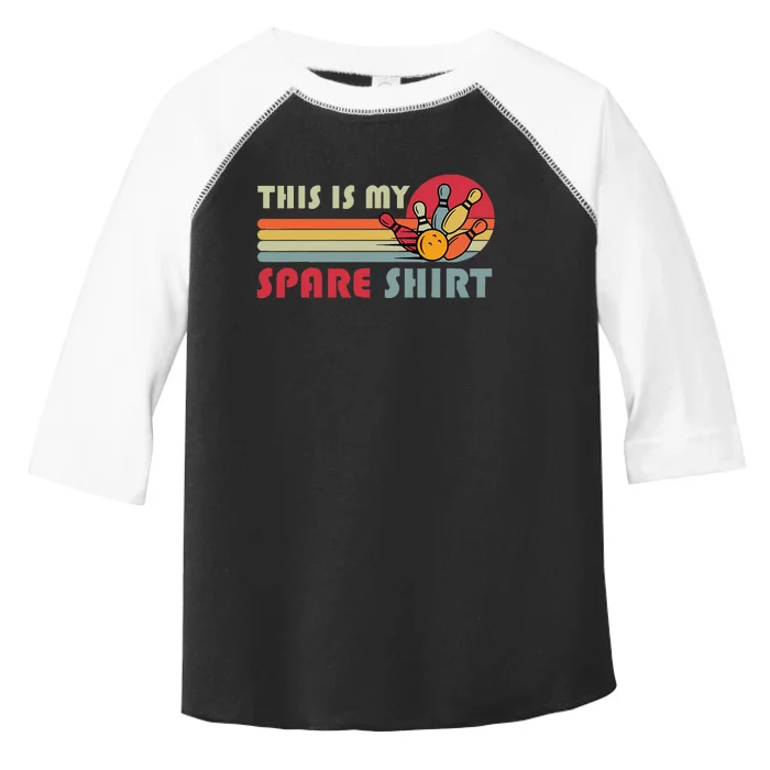 This Is My Spare Bowling Bowler Funny Team Toddler Fine Jersey T-Shirt