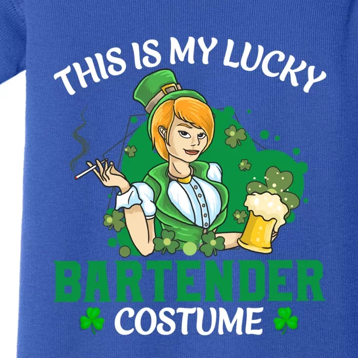 This Is My Lucky Bartender Costume Funny St Patrick's Day Cute Gift Baby Bodysuit