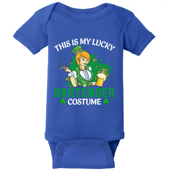 This Is My Lucky Bartender Costume Funny St Patrick's Day Cute Gift Baby Bodysuit