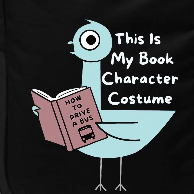 This Is My Book Character Costume Funny Pigeon Reading Impact Tech Backpack