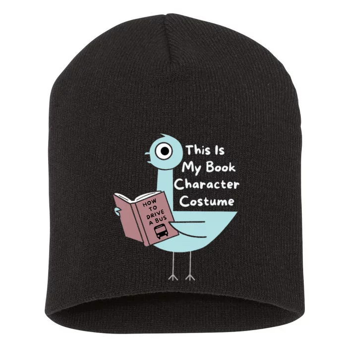 This Is My Book Character Costume Funny Pigeon Reading Short Acrylic Beanie