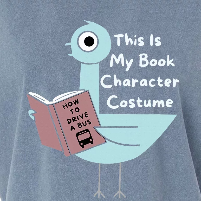 This Is My Book Character Costume Funny Pigeon Reading Garment-Dyed Women's Muscle Tee