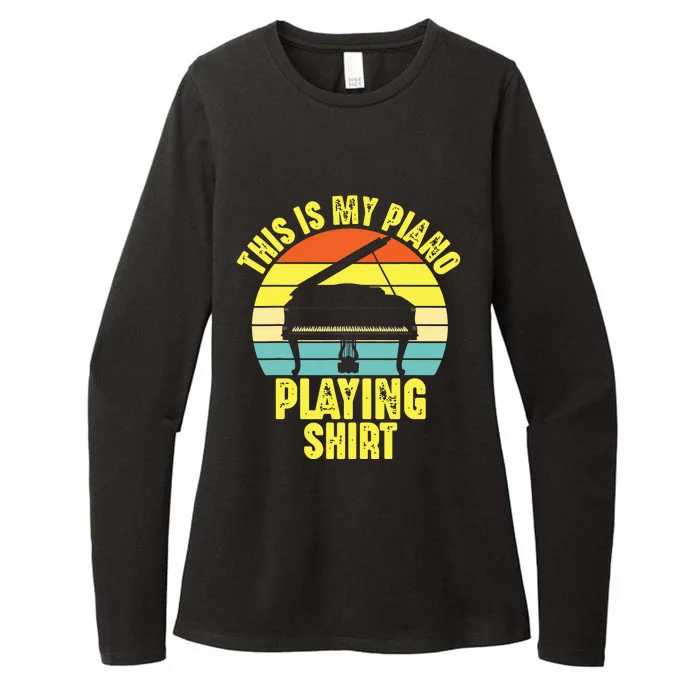 This Is My Piano Musical Instrument Player Funny Music Gift Womens CVC Long Sleeve Shirt