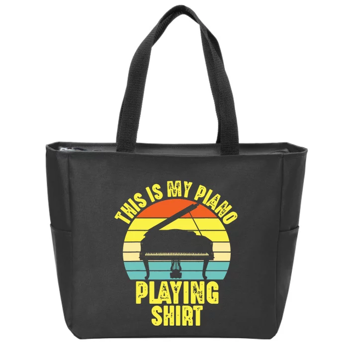 This Is My Piano Musical Instrument Player Funny Music Gift Zip Tote Bag