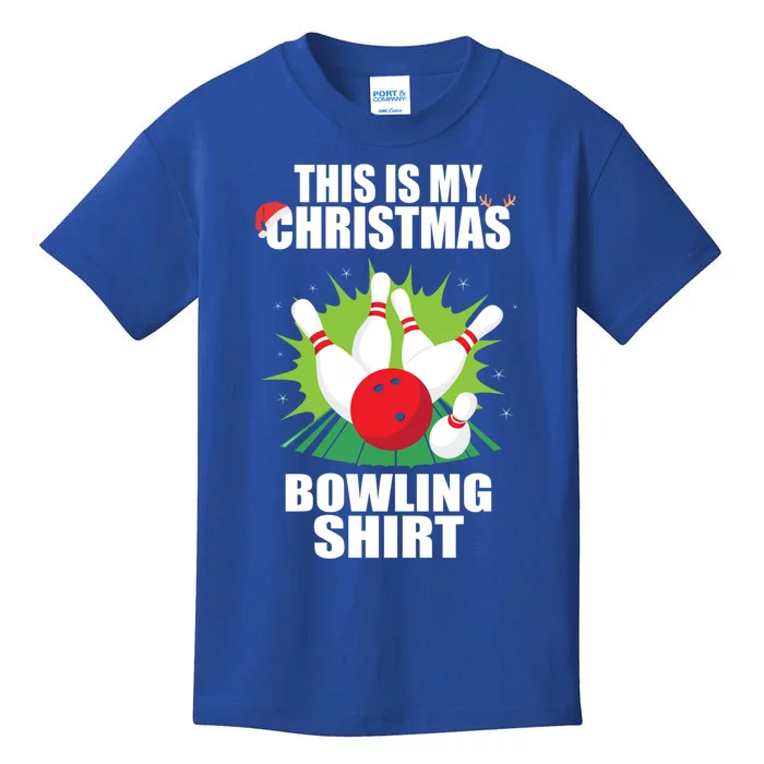 This Is My Christmas Bowling Xmas Bowling Game Bowler Gift Kids T-Shirt