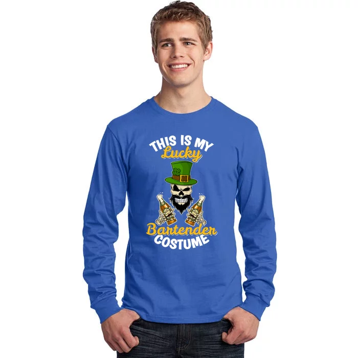 This Is My Lucky Bartender Costume Funny St Patrick's Day Cute Gift Tall Long Sleeve T-Shirt