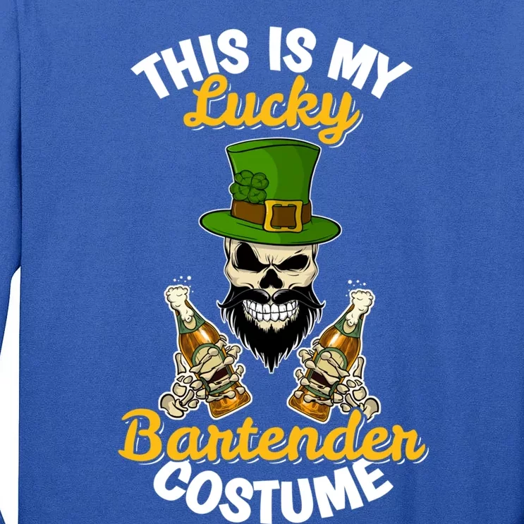 This Is My Lucky Bartender Costume Funny St Patrick's Day Cute Gift Tall Long Sleeve T-Shirt