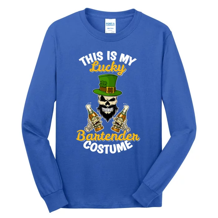 This Is My Lucky Bartender Costume Funny St Patrick's Day Cute Gift Tall Long Sleeve T-Shirt