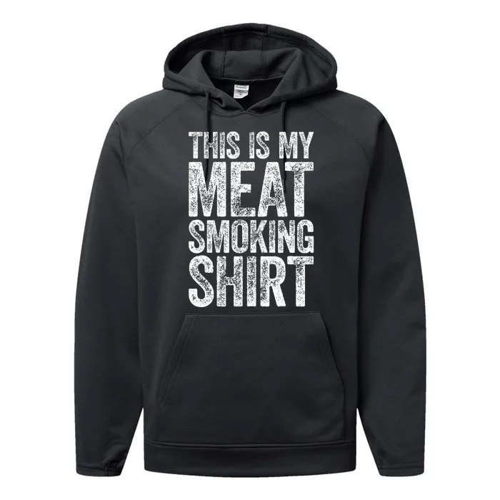 This Is My Meat Smoking   BBQ Lover Performance Fleece Hoodie