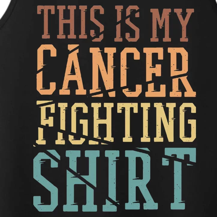 This Is My Cancer Fighting Cancer Chemo Awareness Performance Tank