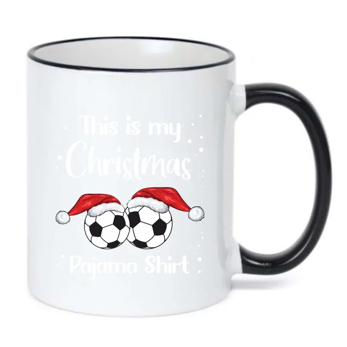 This Is My Christmas Soccer Pajama Gift Ugly Xmas Cute Gift Black Color Changing Mug