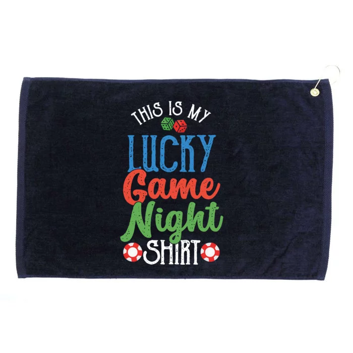 This Is My Lucky Game Night Outfit Poker Casino Gambling Grommeted Golf Towel