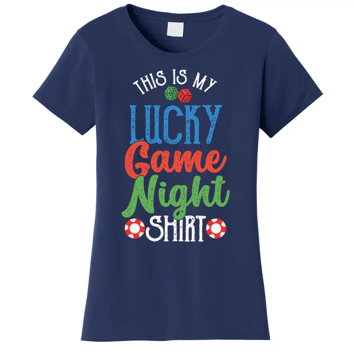 This Is My Lucky Game Night Outfit Poker Casino Gambling Women's T-Shirt