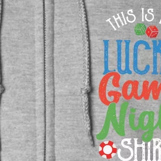 This Is My Lucky Game Night Outfit Poker Casino Gambling Full Zip Hoodie