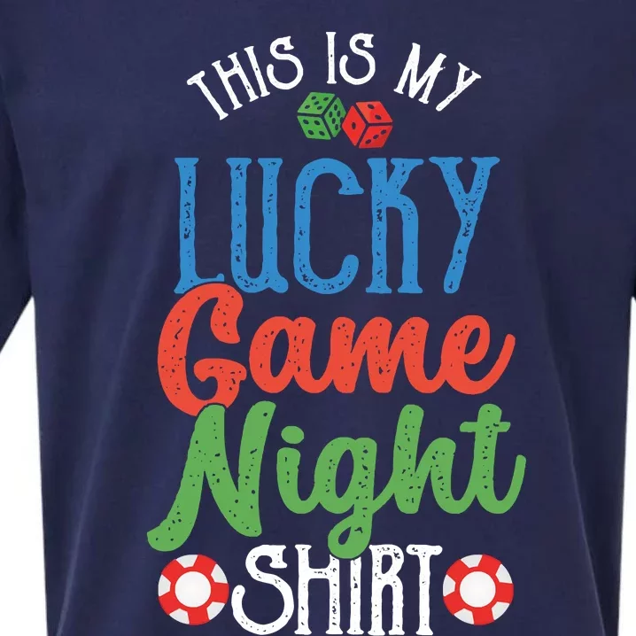 This Is My Lucky Game Night Outfit Poker Casino Gambling Sueded Cloud Jersey T-Shirt