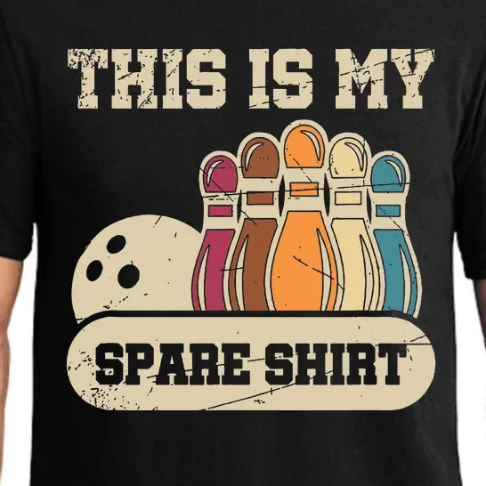 This Is My Spare Bowling Alley Gutter Pins Bowling Pajama Set