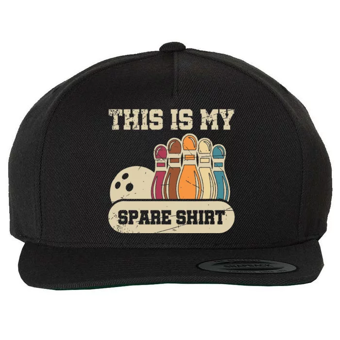 This Is My Spare Bowling Alley Gutter Pins Bowling Wool Snapback Cap