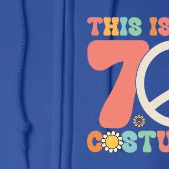 This Is My 70S Costume Peace Love Halloween Gift Full Zip Hoodie