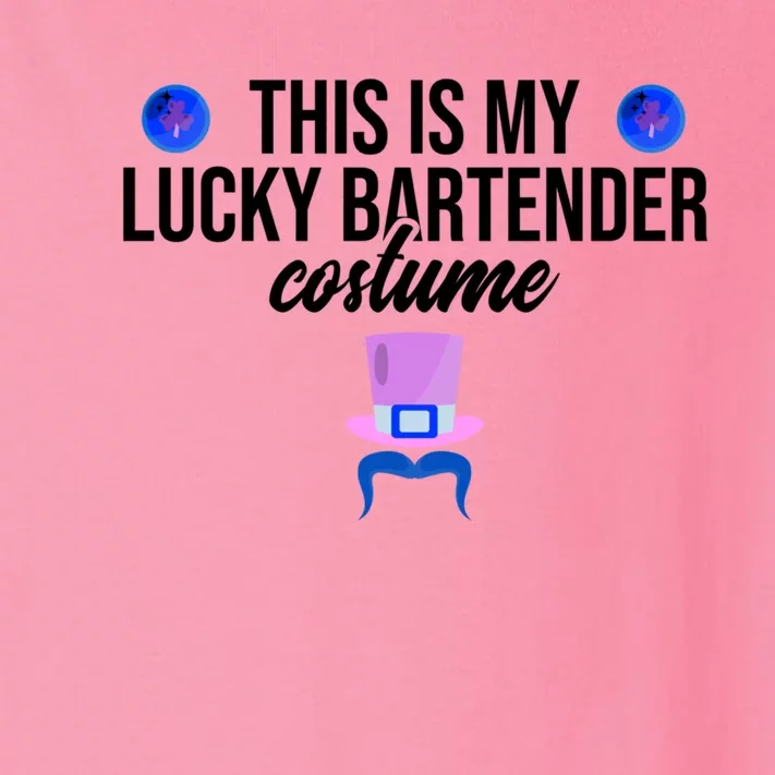 This Is My Lucky Bartender Costume St Patrick's Day Bar Cool Gift Toddler Long Sleeve Shirt