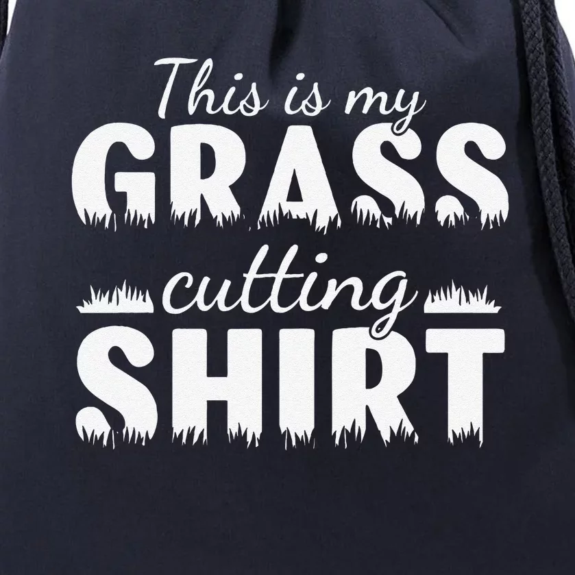 This Is My Grass Cutting Drawstring Bag