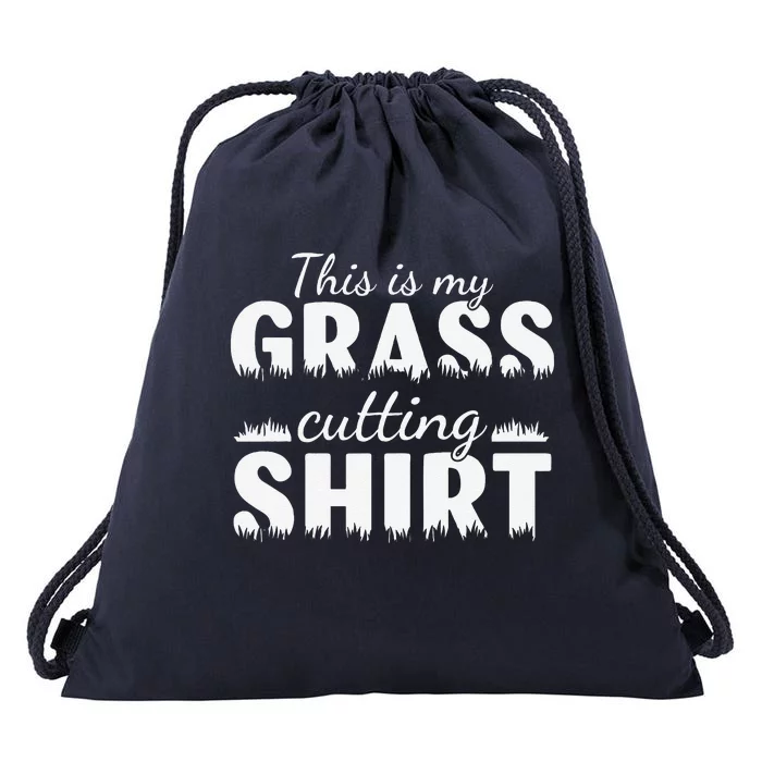 This Is My Grass Cutting Drawstring Bag