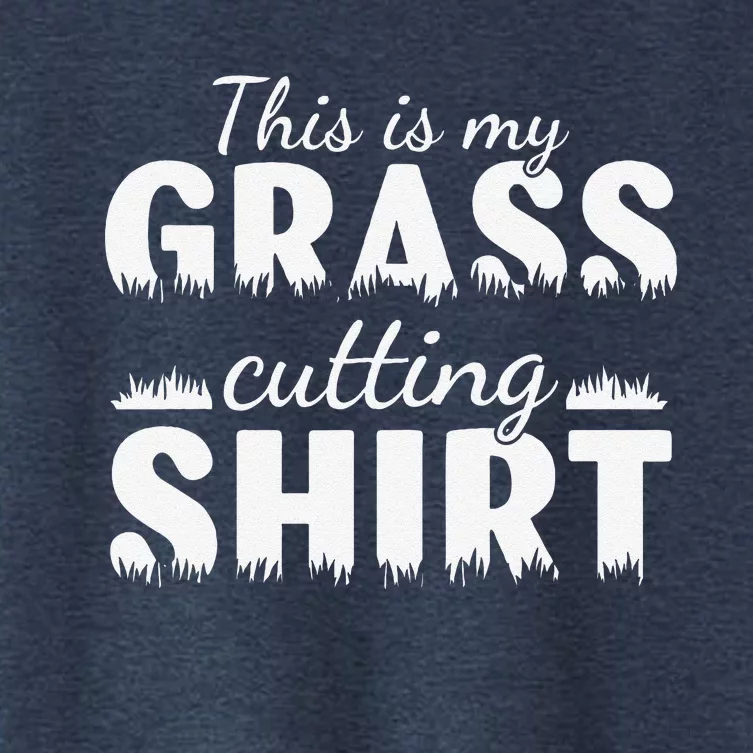 This Is My Grass Cutting Women's Crop Top Tee