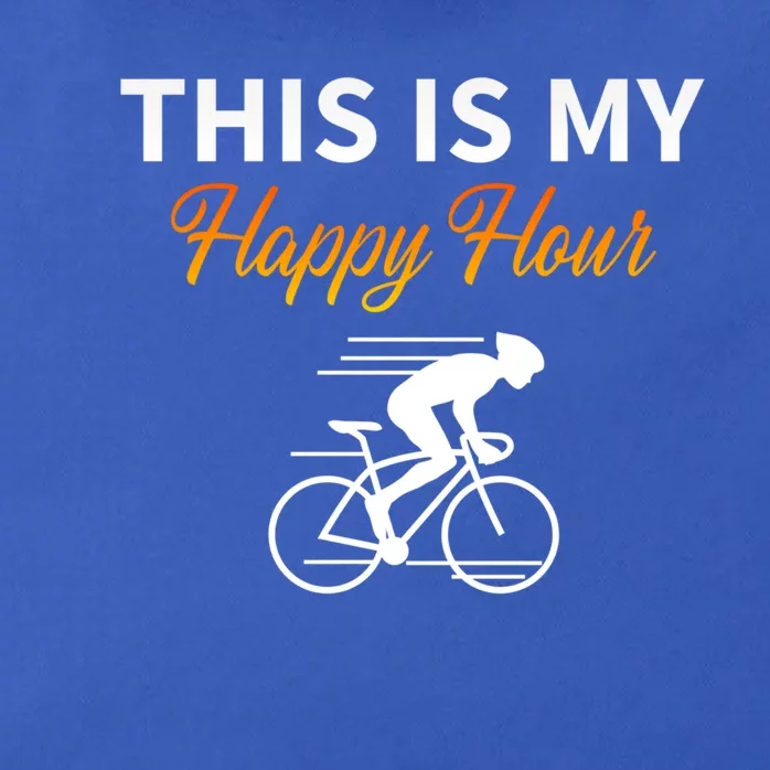 This Is My Happy Hour Cycling Fitness Bike Riding Workout Gift Zip Tote Bag