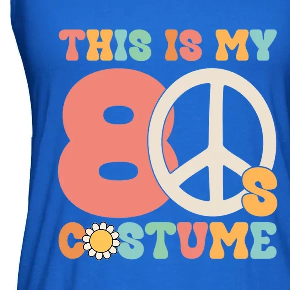 This Is My 80S Costume Peace Love Halloween Funny Gift Ladies Essential Flowy Tank