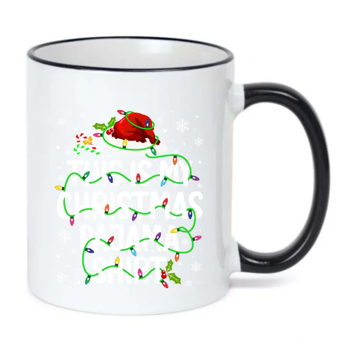 This Is My Christmas Pajamas Cool Gift Black Color Changing Mug