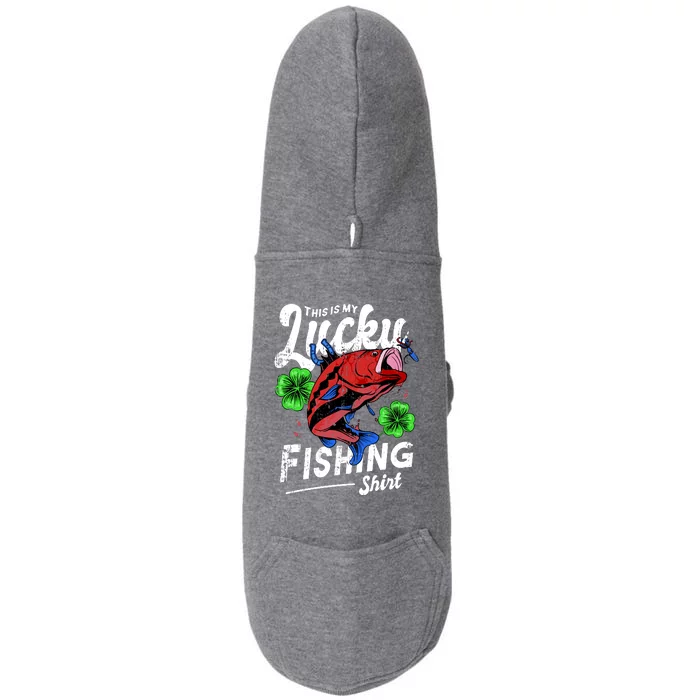 This Is My Lucky Fishing Shirt Doggie 3-End Fleece Hoodie