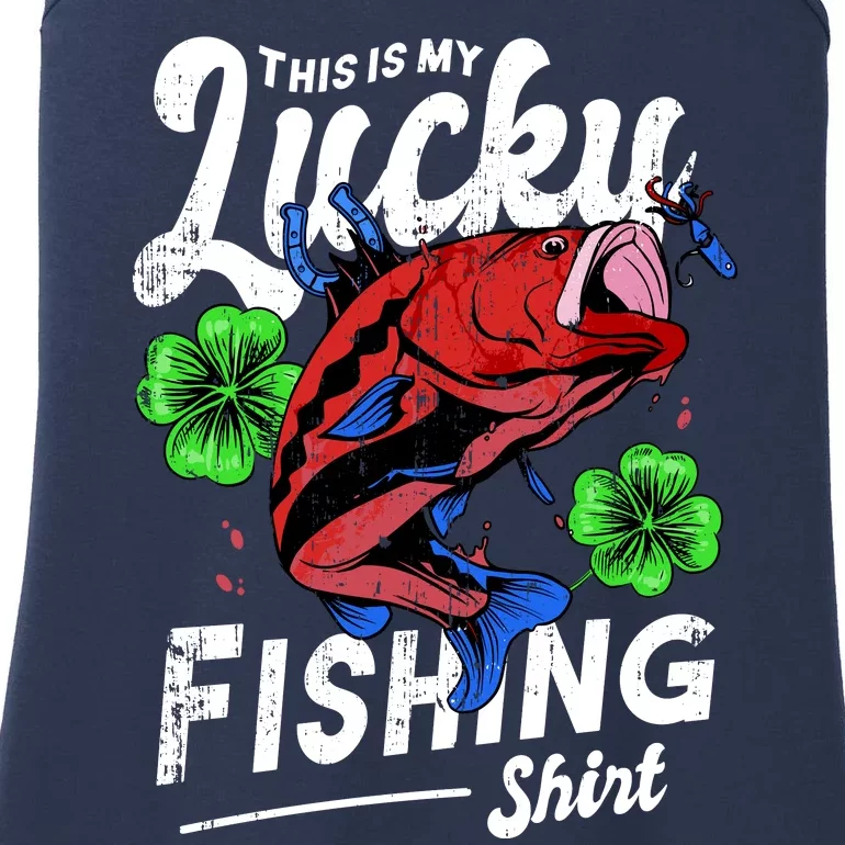 This Is My Lucky Fishing Shirt Ladies Essential Tank