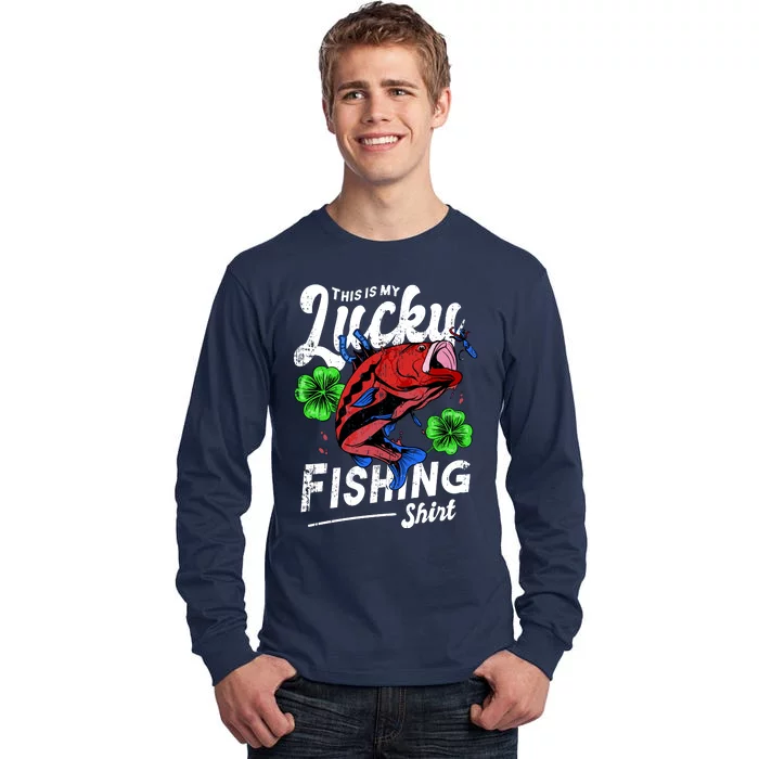 This Is My Lucky Fishing Shirt Tall Long Sleeve T-Shirt