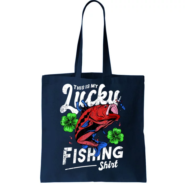 This Is My Lucky Fishing Shirt Tote Bag