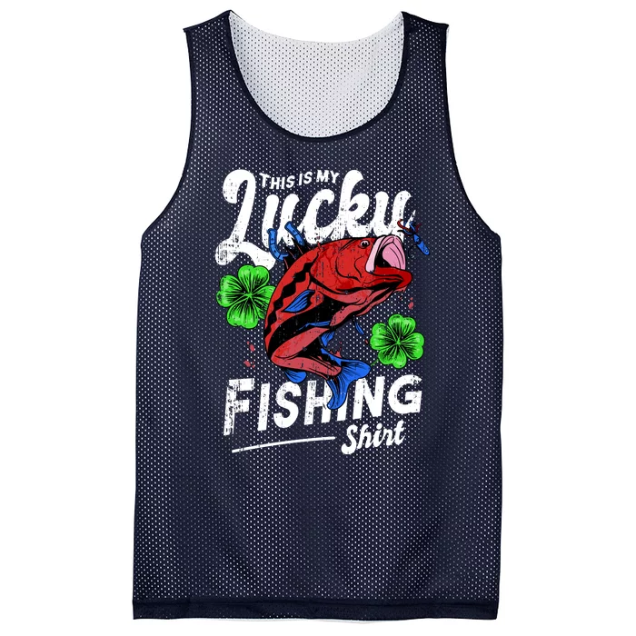 This Is My Lucky Fishing Shirt Mesh Reversible Basketball Jersey Tank