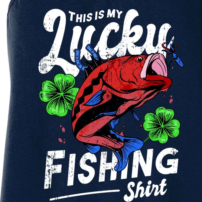 This Is My Lucky Fishing Shirt Women's Racerback Tank