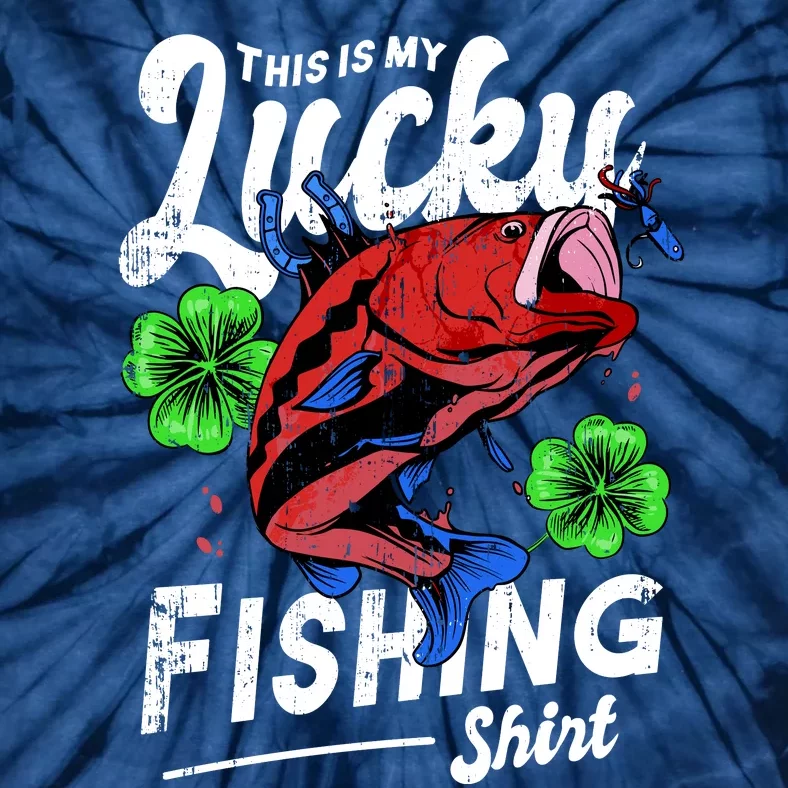 This Is My Lucky Fishing Shirt Tie-Dye T-Shirt