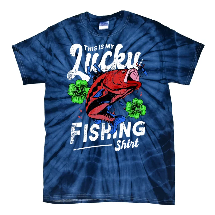 This Is My Lucky Fishing Shirt Tie-Dye T-Shirt