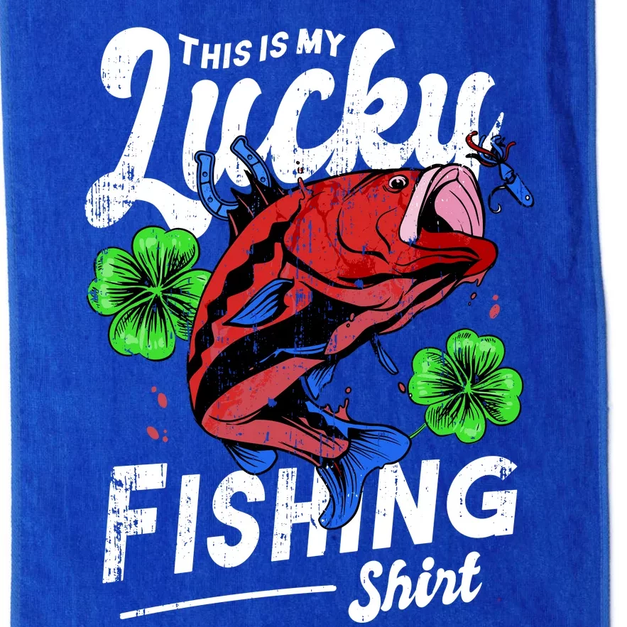 This Is My Lucky Fishing Shirt Platinum Collection Golf Towel