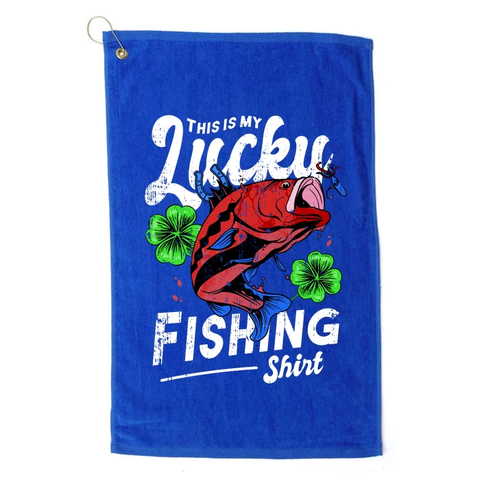 This Is My Lucky Fishing Shirt Platinum Collection Golf Towel